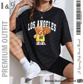 Black Baggy Fit Tee for Comfort and Style - 19bay